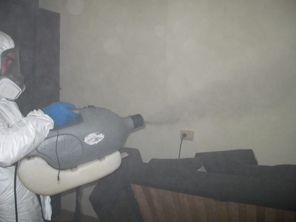 Дезинфекция от клопов холодным туманом Уничтожение клопов холодным туманом