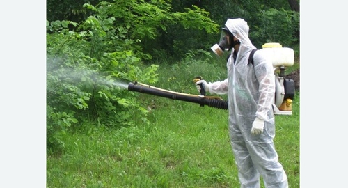Дезинфекция территории от клещей. Лихоборы